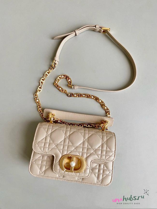 Dior Mini Jolie Beige Color Bag - 18x12x7cm - 1