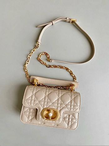 Dior Mini Jolie Beige Color Bag - 18x12x7cm