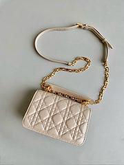 Dior Mini Jolie Beige Color Bag - 18x12x7cm - 6