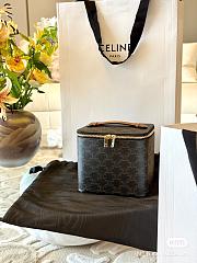 Celine Square Vanity Case In Triomple Calfskin - 18x15x14.5cm - 1