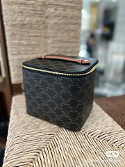 Celine Square Vanity Case In Triomple Calfskin - 18x15x14.5cm - 6
