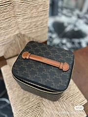 Celine Square Vanity Case In Triomple Calfskin - 18x15x14.5cm - 3