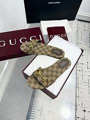 Gucci GG Ebony Horsebit slides in brown - 4