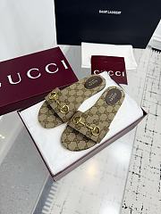 Gucci GG Ebony Horsebit slides in brown - 2