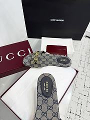 	 Gucci GG Ebony Horsebit slides in blue - 6
