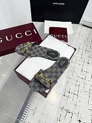 	 Gucci GG Ebony Horsebit slides in blue - 4
