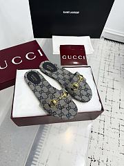 	 Gucci GG Ebony Horsebit slides in blue - 2