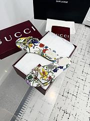 	 Gucci Flower White Horsebit slides - 3