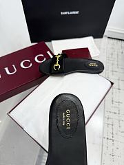 Gucci Horsebit Leather Slides in Black - 2