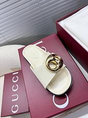 Gucci Marina Chain Slide Sandal Leather - White - 2