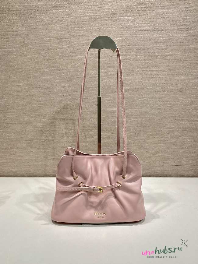 Prada Dada nappa leather bag Powder Pink - 25x17.5x11.5cm - 1