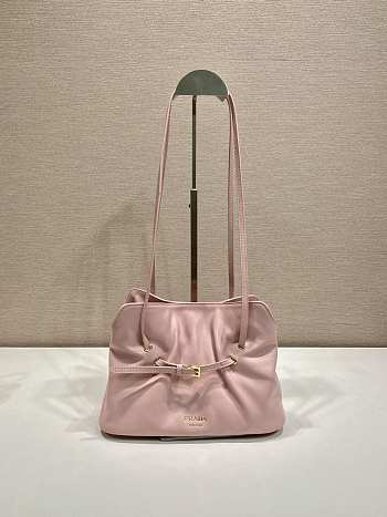 Prada Dada nappa leather bag Powder Pink - 25x17.5x11.5cm
