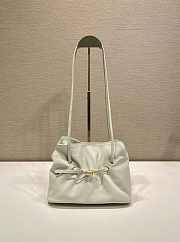 	 Prada Dada nappa leather bag white - 25x17.5x11.5cm - 1