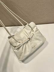 	 Prada Dada nappa leather bag white - 25x17.5x11.5cm - 4