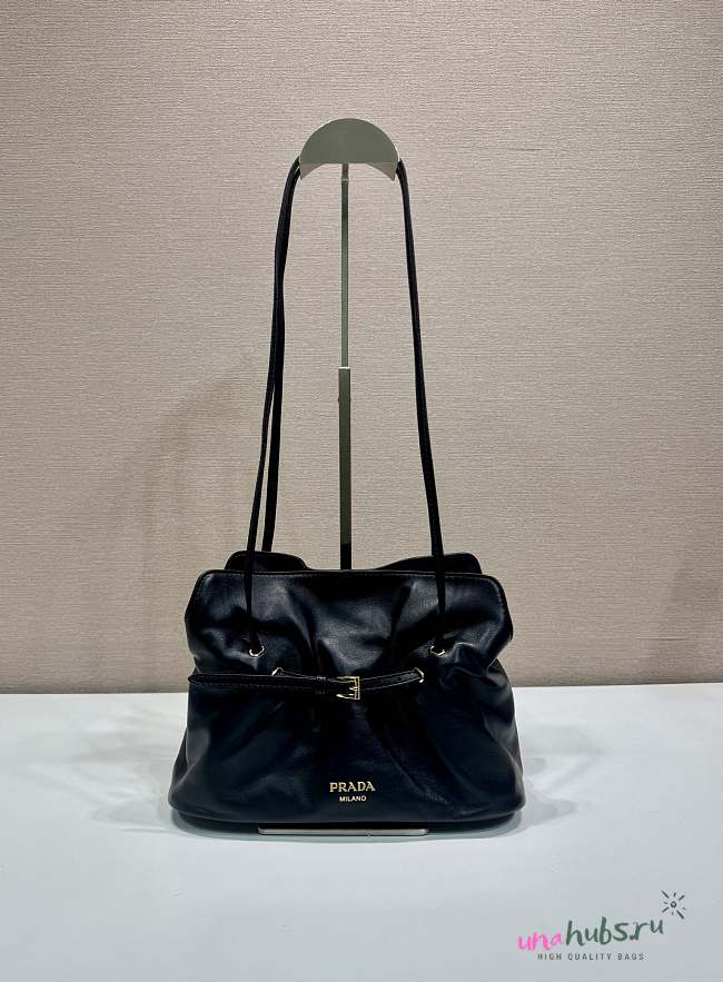 	 Prada Dada nappa leather bag black - 25x17.5x11.5cm - 1