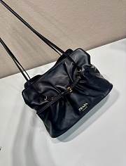	 Prada Dada nappa leather bag black - 25x17.5x11.5cm - 2