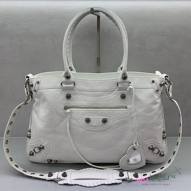 Balenciaga Neo Cagole XL Leather Tote Bag - 46.5×30×13cm - 1