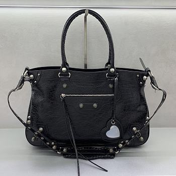 	 Balenciaga Neo Cagole XL Leather Tote Bag In Black - 46.5×30×13cm