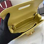 Gucci Bamboo Diva medium bag in yellow leather - 26.6x 13x 8cm - 2