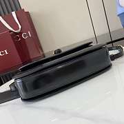 	 Gucci Bamboo Diva medium bag in black leather - 26.6x 13x 8cm - 6