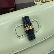 	 Gucci Bamboo Diva medium bag in green - 26.6x 13x 8cm - 2