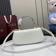	 Gucci Bamboo Diva medium bag in white - 26.6x 13x 8cm - 6