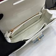 	 Gucci Bamboo Diva medium bag in white - 26.6x 13x 8cm - 5