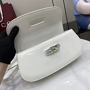 	 Gucci Bamboo Diva medium bag in white - 26.6x 13x 8cm - 3