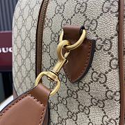 GUCCI GG Leather-Trimmed Monogrammed Coated-Canvas Duffle Bag 47x 31x 25 cm - 2