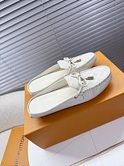 	 Louis Vuitton Monogram White Loafers - 2