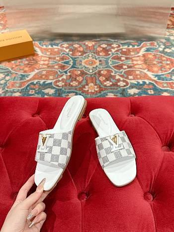 Louis Vuitton Damier Azur Slides