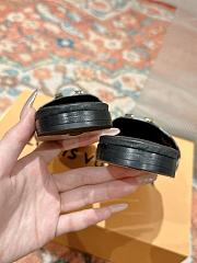 	 Louis Vuitton Damier Black Slides - 6