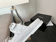 Chanel White Lambskin Dad Slide Sandals - 5
