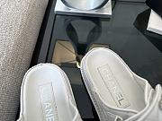 Chanel White Lambskin Dad Slide Sandals - 2