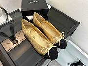 Chanel Ballerina Flats Shoes Gold - 6