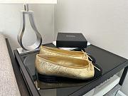 Chanel Ballerina Flats Shoes Gold - 3