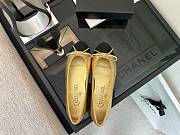 Chanel Ballerina Flats Shoes Gold - 2