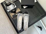 	 Chanel Ballerina Flats Shoes Silver - 5