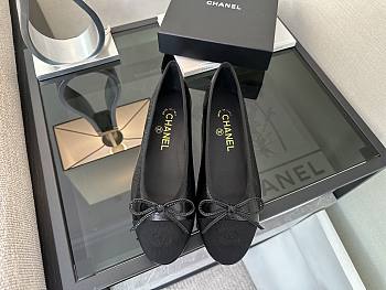 	 Chanel Ballerina Flats Shoes Black