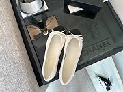	 Chanel Ballerina Flats Shoes White - 6