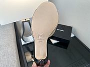 Chanel Quilted Camellia Flower Sandals in Beige Leather - 4