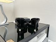 	 Chanel Quilted Camellia Flower Sandals in Black Leather - 6