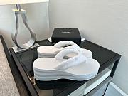 Chanel Thongs - Cotton, white - 5