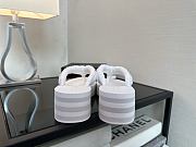 Chanel Thongs - Cotton, white - 4
