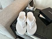 Chanel Thongs - Cotton, white - 3