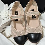  Chanel  Cloth ballet flats in beige - 1