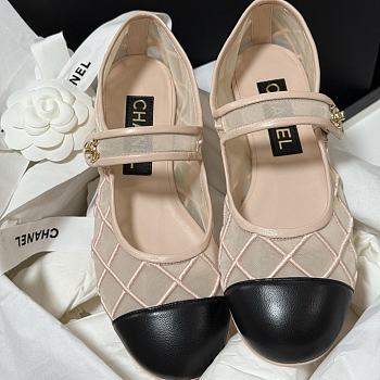  Chanel  Cloth ballet flats in beige