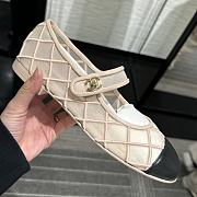  Chanel  Cloth ballet flats in beige - 6