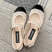  Chanel  Cloth ballet flats in beige - 3