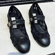 	 Chanel Cloth ballet flats in black - 4